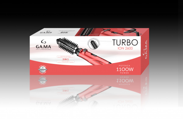 Фен-щетка для волос GA.MA TURBO ION 2600