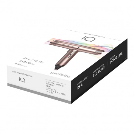 Электрофен для волос GA.MA IQ PERFETTO (розовый)