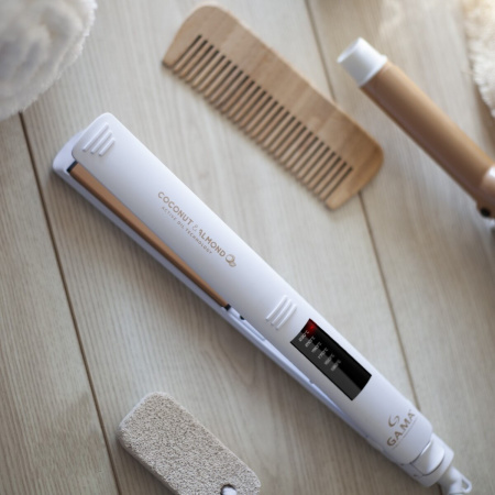Щипцы - выпрямитель для волос GA.MA ELEGANCE LED COCONUT&ALMOND - SY