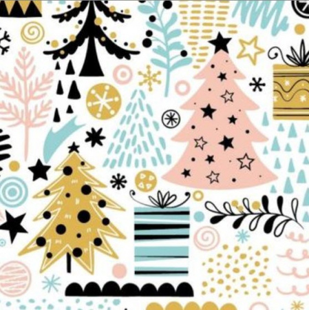 Упаковка коробки в подарочную бумагу