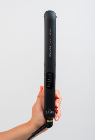 Щипцы - выпрямитель для волос GA.MA CP14 LED DUAL PLATE GOLD - SY