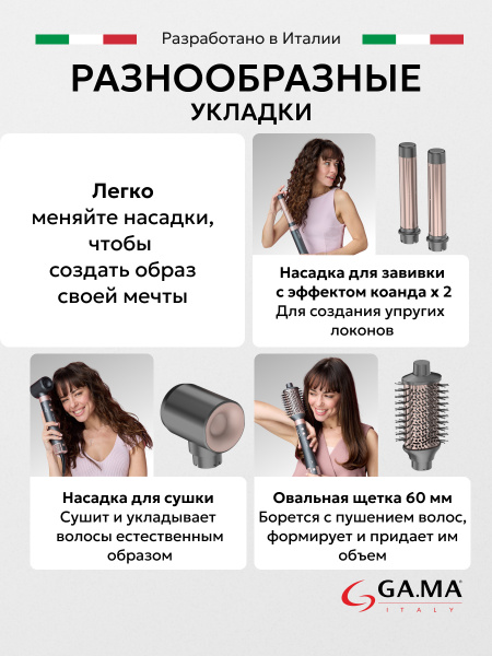 Мультистайлер для волос GA.MA uniQ Styler – LE Vibrance