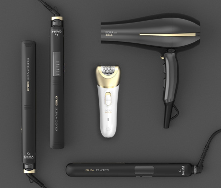 Щипцы - выпрямитель для волос GA.MA ELEGANCE LED GOLD - SY