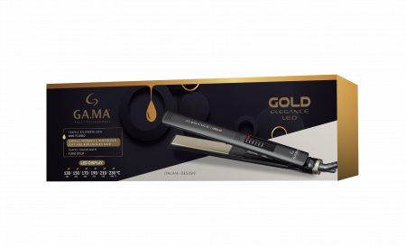 Щипцы - выпрямитель для волос GA.MA ELEGANCE LED GOLD - SY