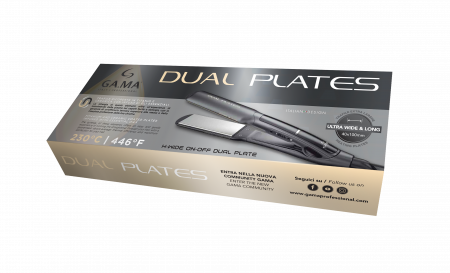 Щипцы - выпрямитель для волос GA.MA X - WIDE ONOFF PTC DUAL PLATES AF (Уценка)