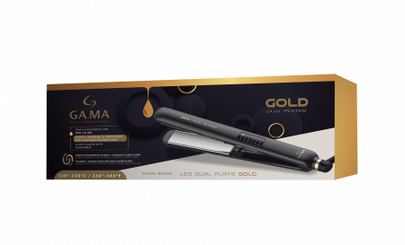 Щипцы - выпрямитель для волос GA.MA CP14 LED DUAL PLATE GOLD - SY